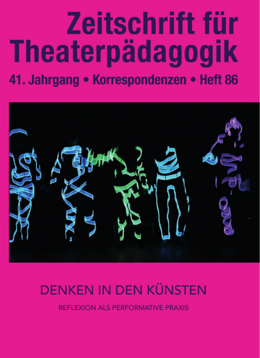 Heft 86:  Denken in den Künsten
